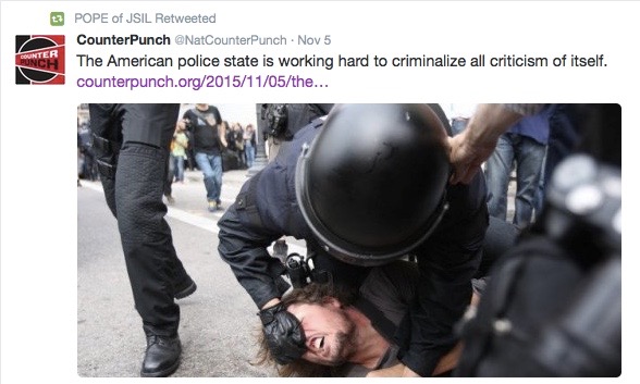 Police brutality smother