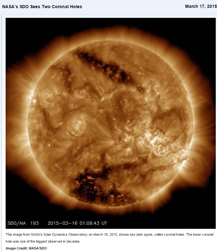 Days Of Darkness Coming? NASA SDO Reveals Two Massive Holes In The Sun!