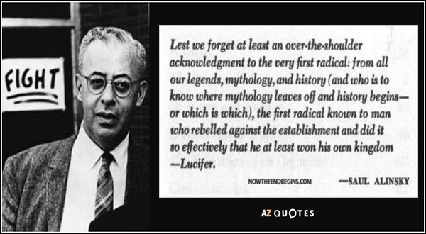 Image result for Alinsky and Lucifer