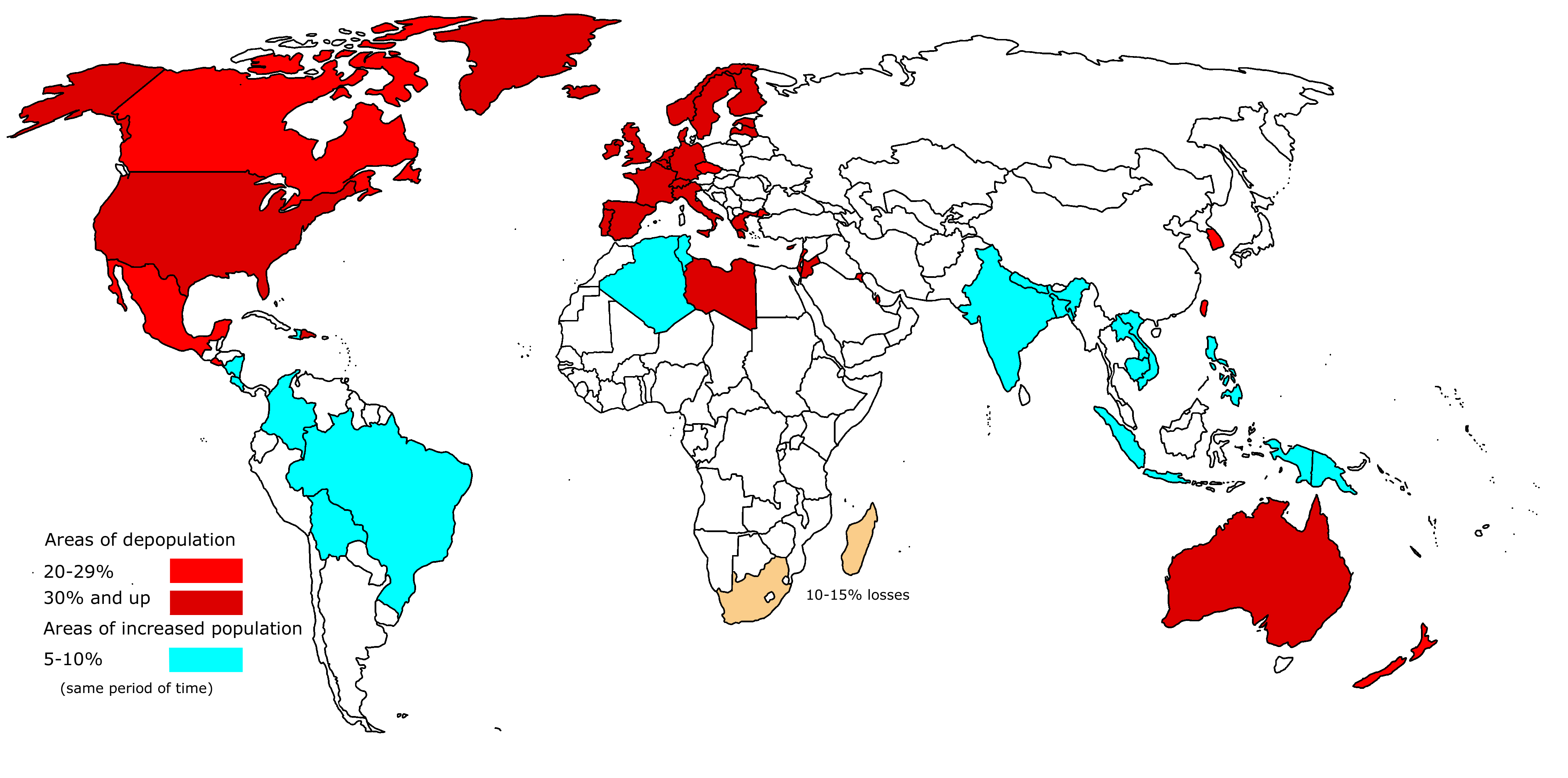 Deep state map. Depopulation. Depopulation Map. Depopulation threats. Causes of Depopulation.