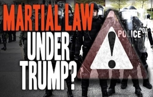trump declare martial law round up illegals