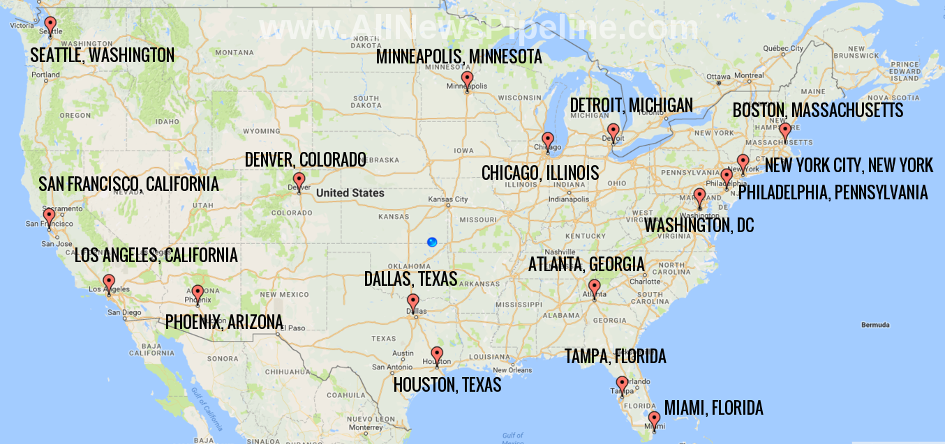 Map Shows Which US Cities Might Be Targeted First In Nuclear Strikes